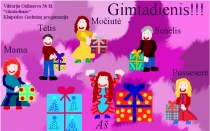 Viktorija Gulianova 3 kl. „Gimtadienis“ Gedminų progimnazija