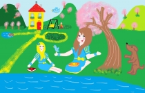 ﻿„Stebuklingas pavasario džiaugsmas“ Milda Ieva Ramoškaitė, 4 klasė, Ukmergės r. Želvos gimnazija
