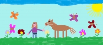 ﻿„Aš moku jodinėti su žirgu“ Miglė, 3 klasė, Šiaulių r. Gruzdžių gimnazija