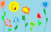 „Sodinsiu gėles, kad būtų gražu“ Evelina, 1 klasė, Kelmės rajono Užvenčio Šatrijos Raganos gimnazija